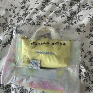 Stoney Clover Lane 02 Pochette Crossbody Banana With Moonhead Embrpidery NWT